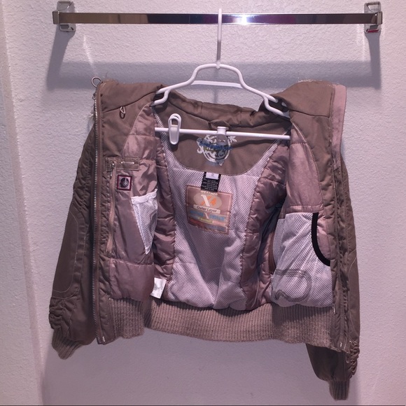 Tan Obermeyer Women’s Padded Zip-Up Jacket - Picture 3 of 4